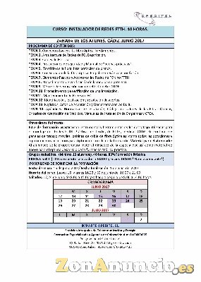 Curso de Fibra Óptica en Cadiz